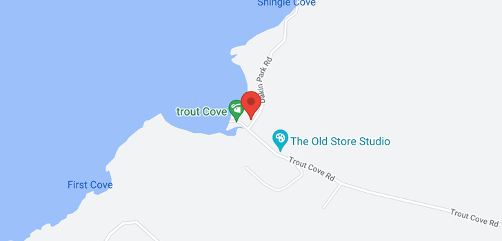 map of 348 Trout Cove Road